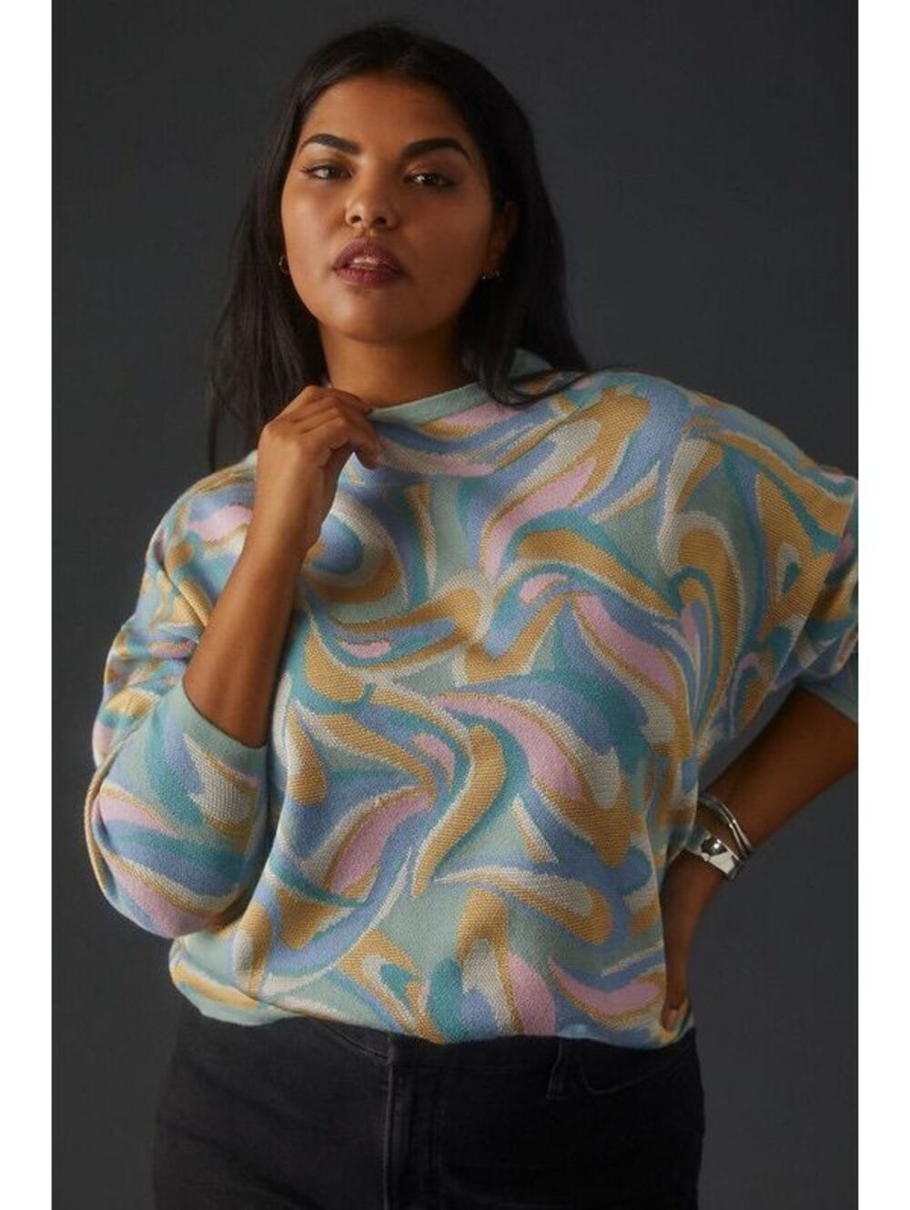 Maeve by Anthropologie Carys Mock-Neck Sweater